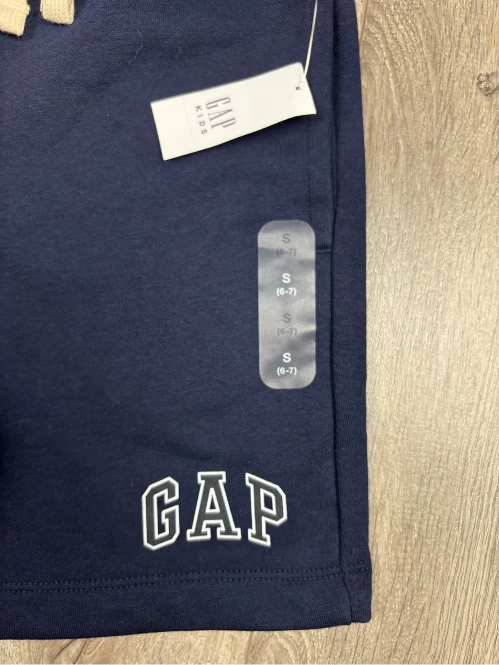 GAP Pull On Sweat Shorts Small 6/7 Navy Blue NWT